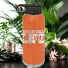 Orange Basketball Water Bottle With Dedicated Court Life Design