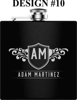 Unique Personalized Picture Perfect Flask Set Customized Flasks Gifts for Men by Groovy Guy