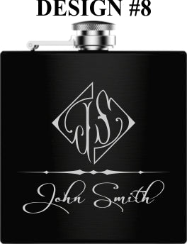 Unique Personalized Picture Perfect Flask Set Customized Flasks Gifts for Men by Groovy Guy