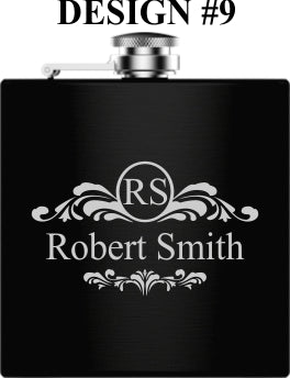Unique Personalized Picture Perfect Flask Set Customized Flasks Gifts for Men by Groovy Guy