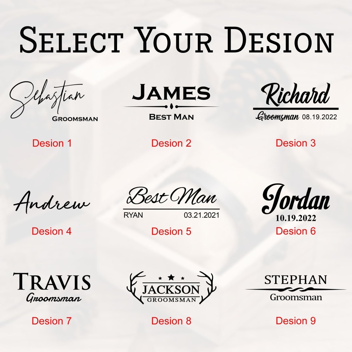 Unique Personalized Wooden Engraved Bracelet Customized Bracelet Gifts for Men by Groovy Guy