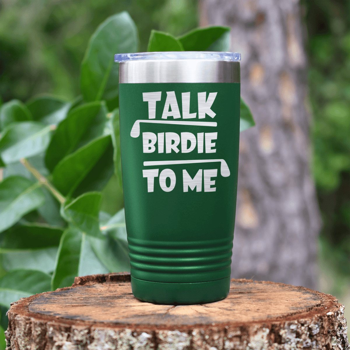 Green golf tumbler Dirty Birdie