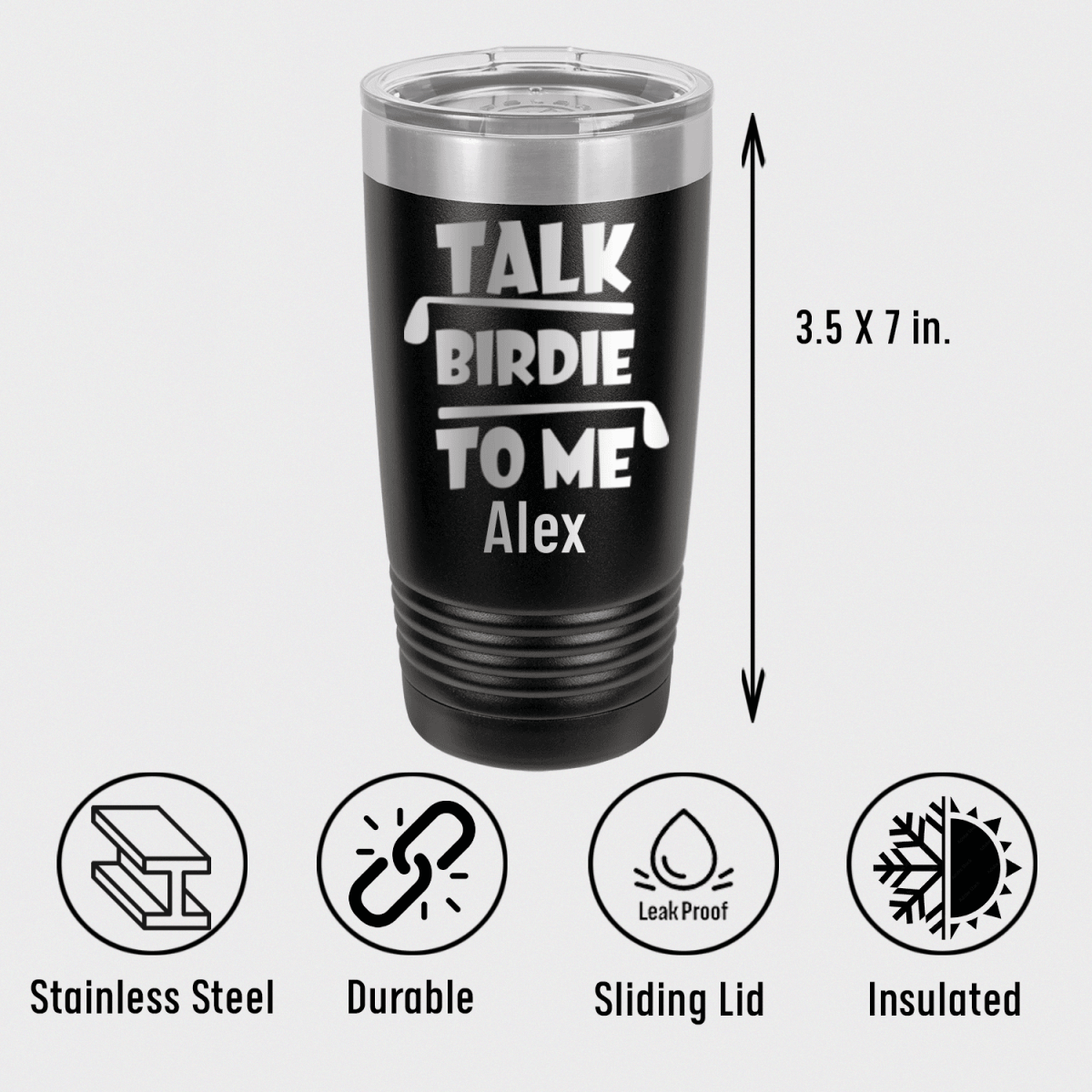 Unique Personalized Dirty Birdie Tumbler Customized Golf Tumblers Gifts for Men by Groovy Guy