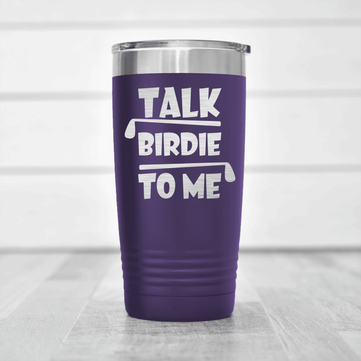 Purple golf tumbler Dirty Birdie