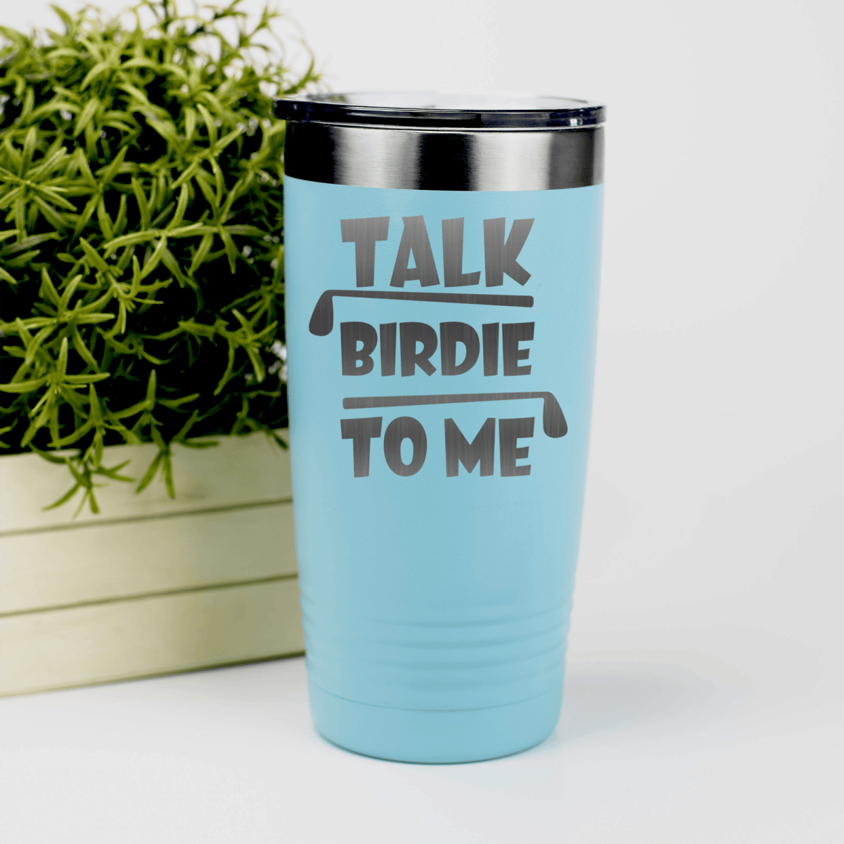 Teal golf tumbler Dirty Birdie