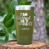 Military Green Retirement Tumbler With Do It Yourself Im Retired Design