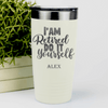 White Retirement Tumbler With Do It Yourself Im Retired Design