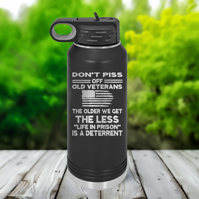 Dont Piss Off Old Veterans Water Bottle