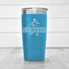 Light Blue soccer tumbler Dynamic Player On The Pitch