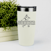 White soccer tumbler Dynamic Player On The Pitch