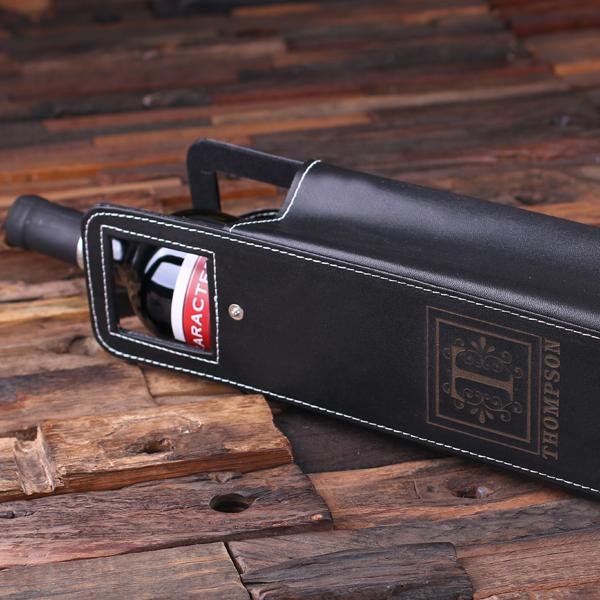 Unique Personalized Wine Tote Personalized Wine Carrier Customized Gifts for Men by Groovy Guy