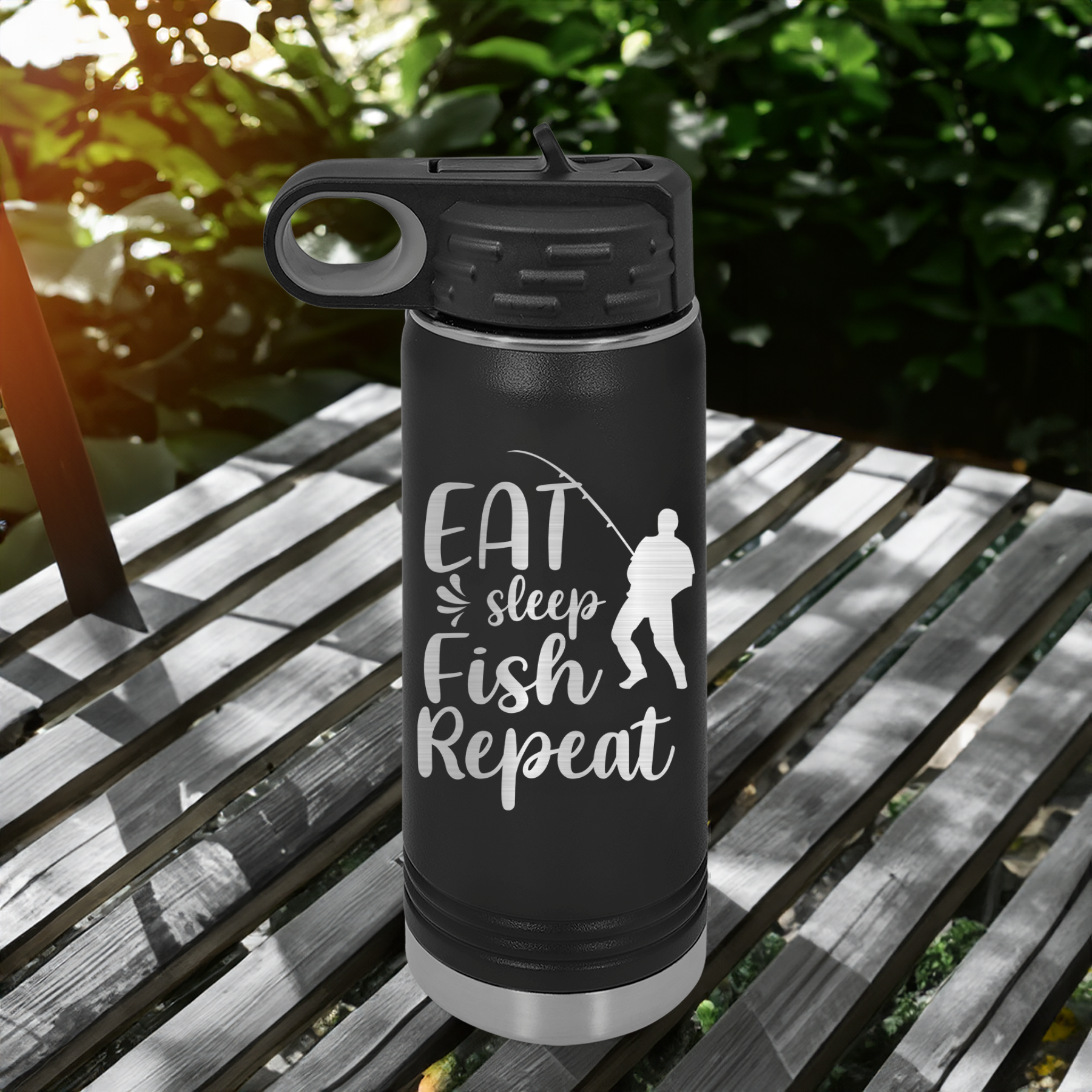 Eat Fish Sleep Water Bottle