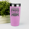 Pink baseball tumbler Echoing Cheers From The Diamond