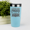 Teal baseball tumbler Echoing Cheers From The Diamond