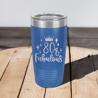 Eighty And Fabulous Ringed Tumbler