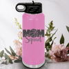 Light Purple Basketball Water Bottle With Elite Moms Of The Court Design