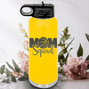 Yellow Basketball Water Bottle With Elite Moms Of The Court Design