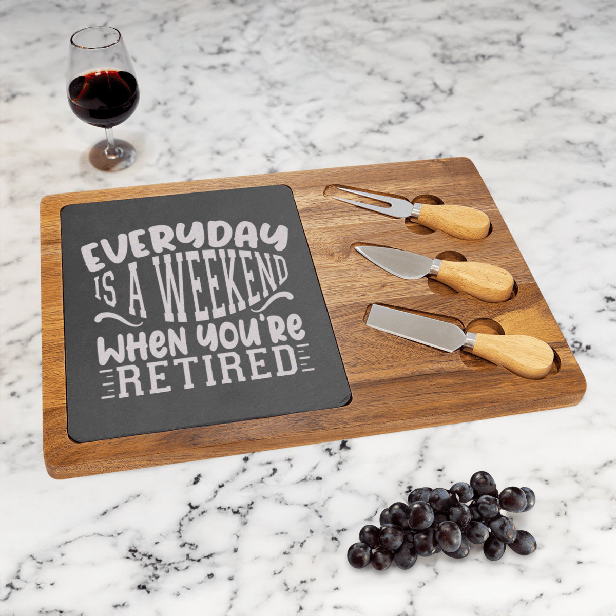 Every Day Is A Weekend Wood Slate Serving Tray