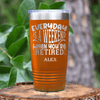Orange Retirement Tumbler With Every Day Is A Weekend Design