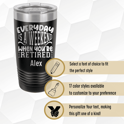 Every Day Is A Weekend Tumbler