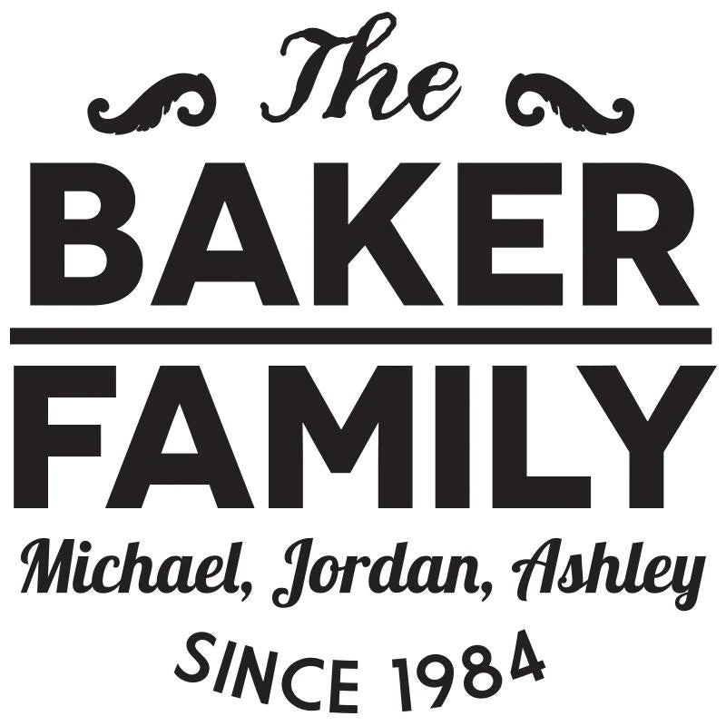 Unique Personalized Large Family Cutting Board - Design: FM2 Customized Cutting Board Gifts for Men by Groovy Guy