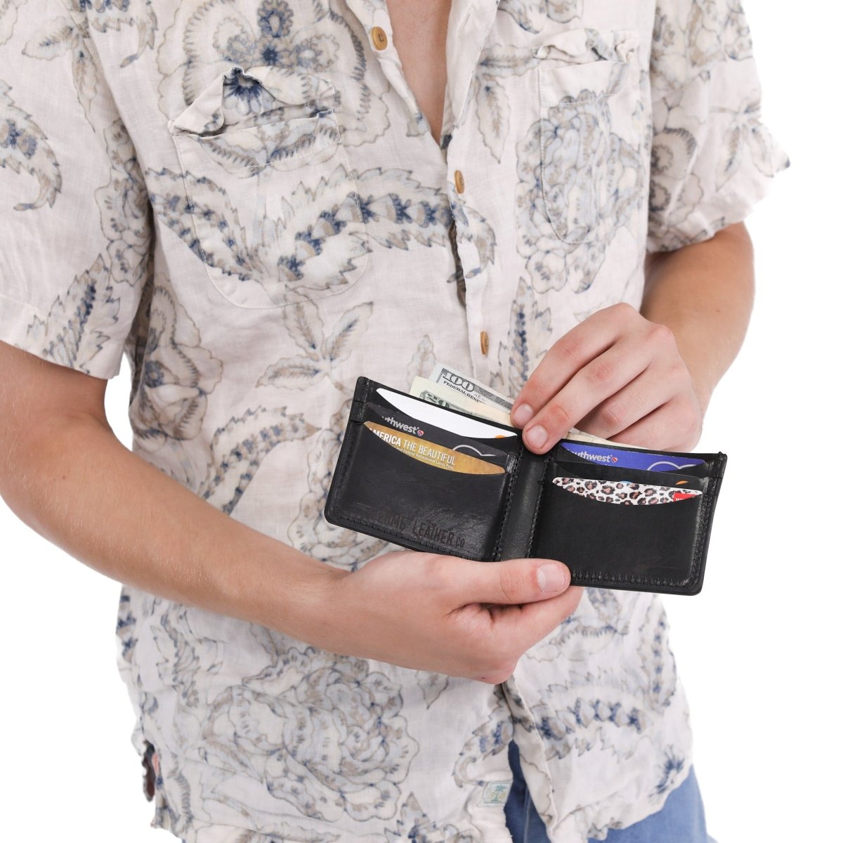 Unique Personalized Custom Leather Bifold Wallet Customized Wallet Gifts for Men by Groovy Guy