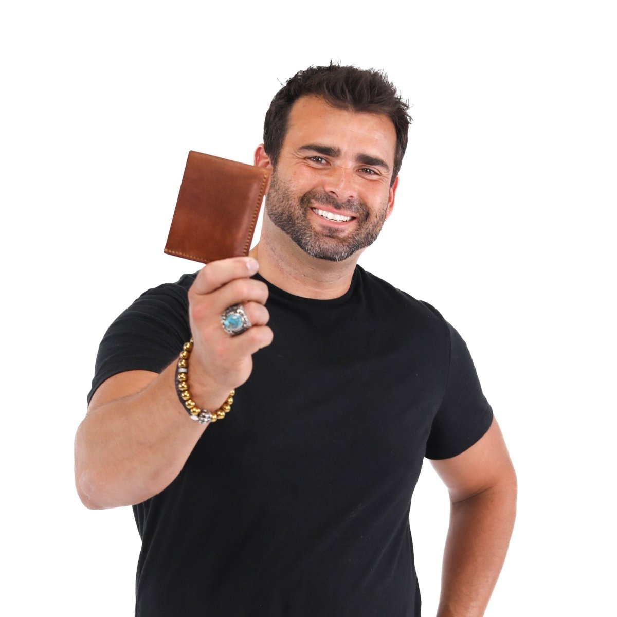 Unique Personalized Custom Leather Bifold Wallet Customized Wallet Gifts for Men by Groovy Guy