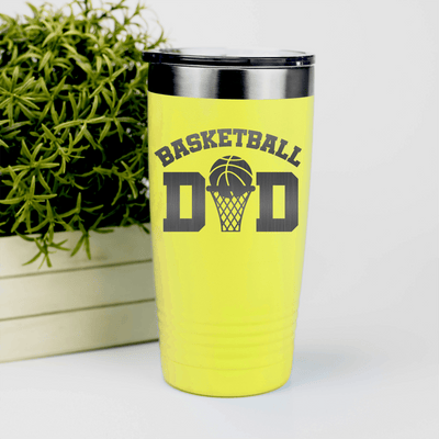 Yellow basketball tumbler Father Of The Court