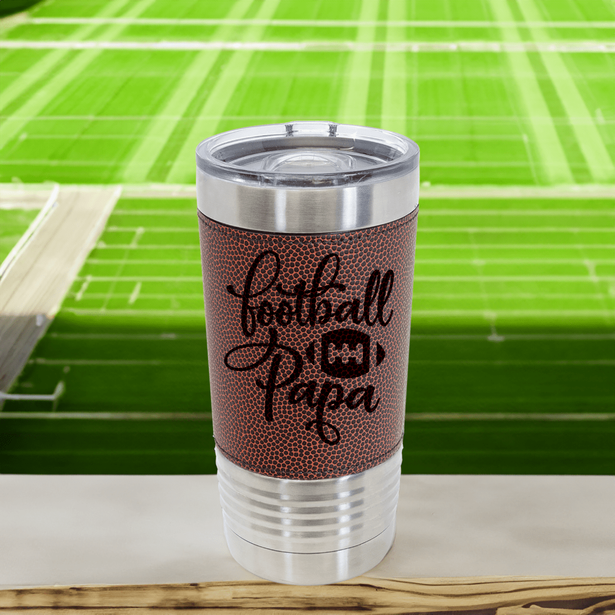 Unique Personalized Father Of The Football Field Football Tumbler Customized Football Tumbler Gifts for Men by Groovy Guy