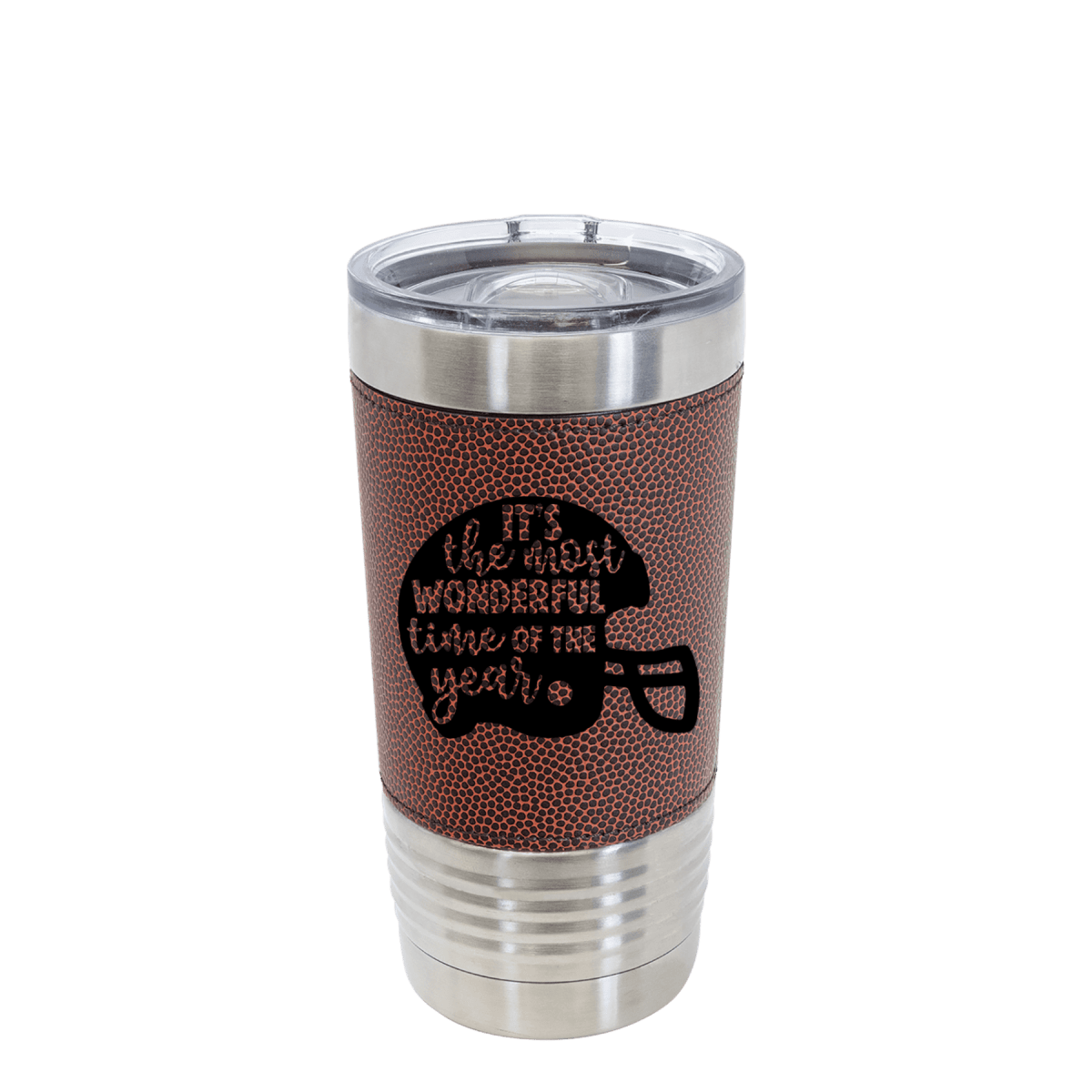 Unique Personalized Festive Football Cheers Football Tumbler Customized Football Tumbler Gifts for Men by Groovy Guy