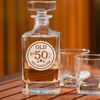 Birthday Whiskey Decanter With Fifty Aged To Perfection Design