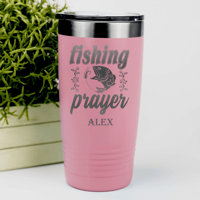 Salmon Fishing Tumbler With Fishing Prayer Design