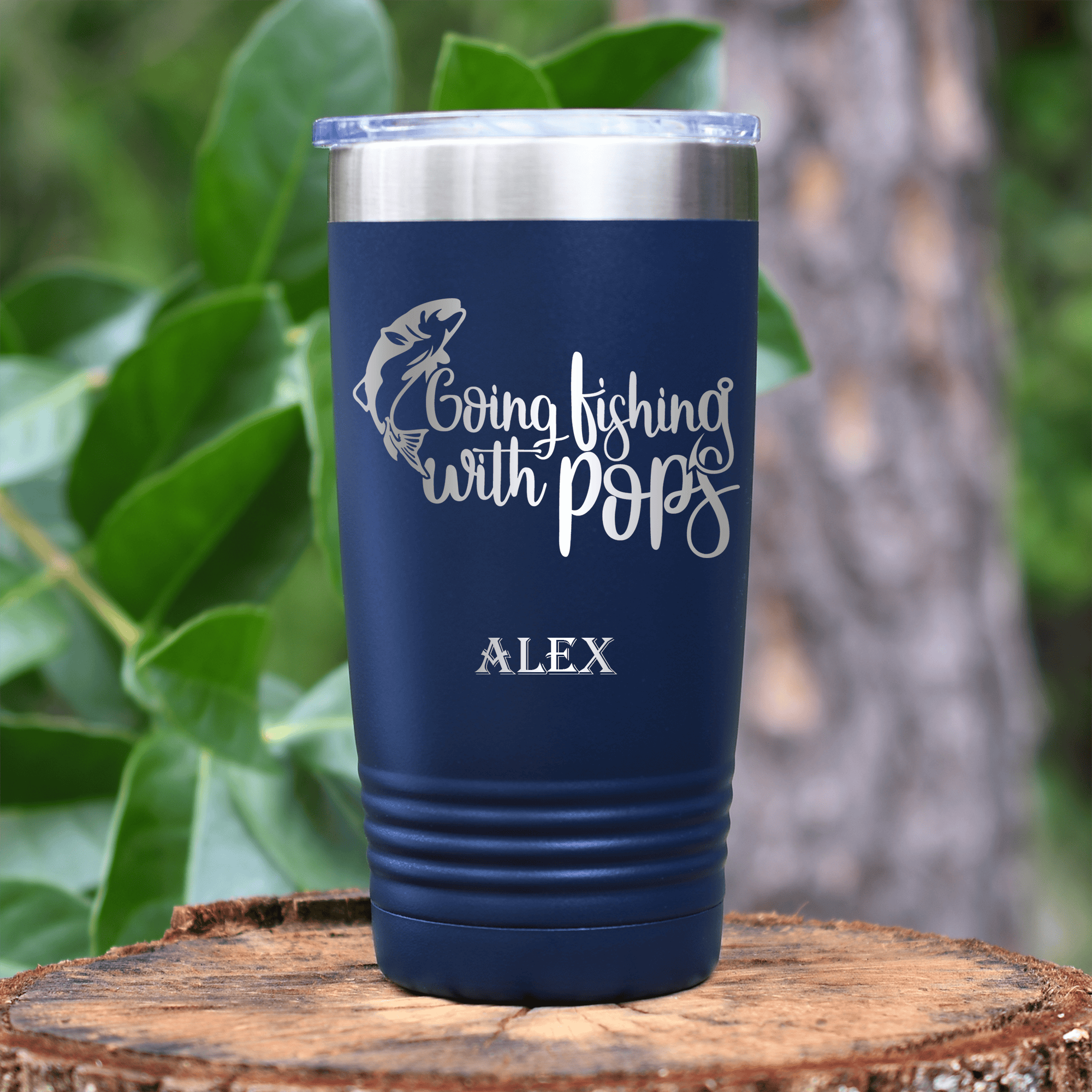 Fishing Tumbler With Fishing With Pops Design - Groovy Guy Gifts