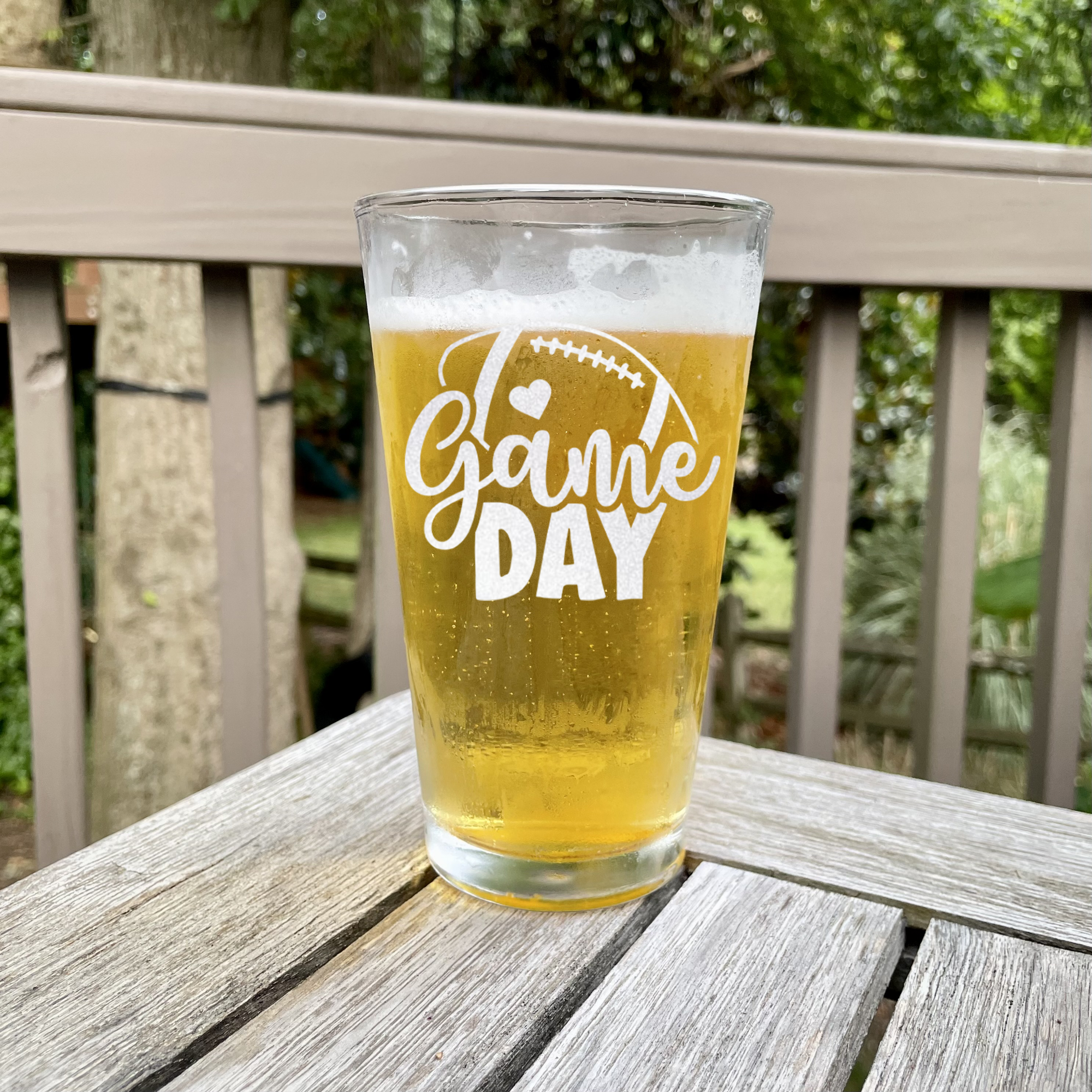 Football Fever Game Day Pint Glass
