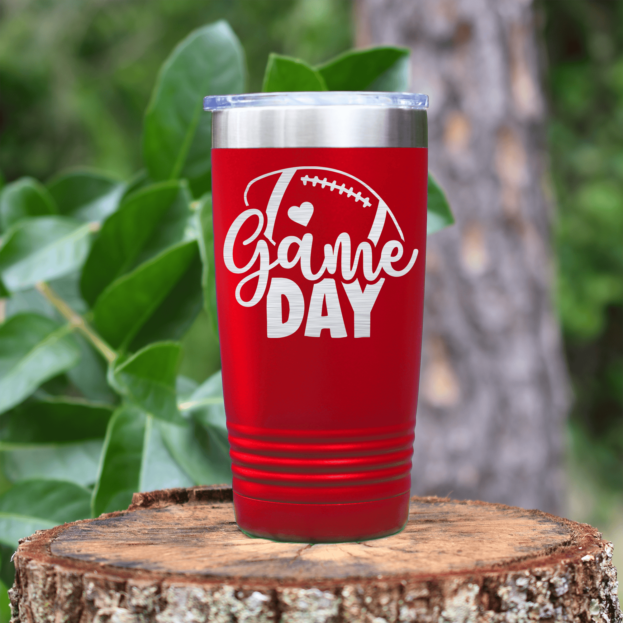 Red football tumbler Football Fever Game Day