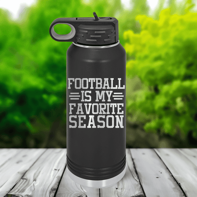 Funny Seasons of Tackles & Touchdowns 32 Oz Water Bottle