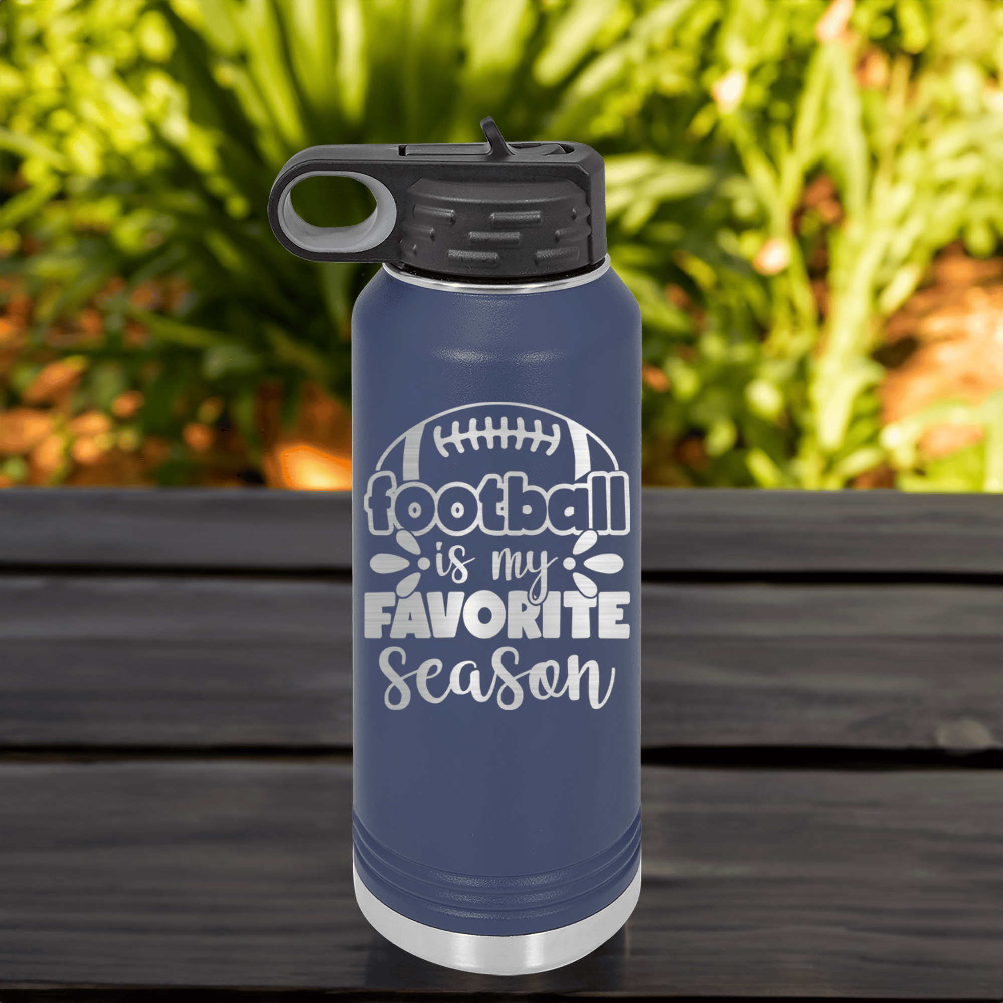 Funny Countdown to Kickoff 32 Oz Water Bottle 