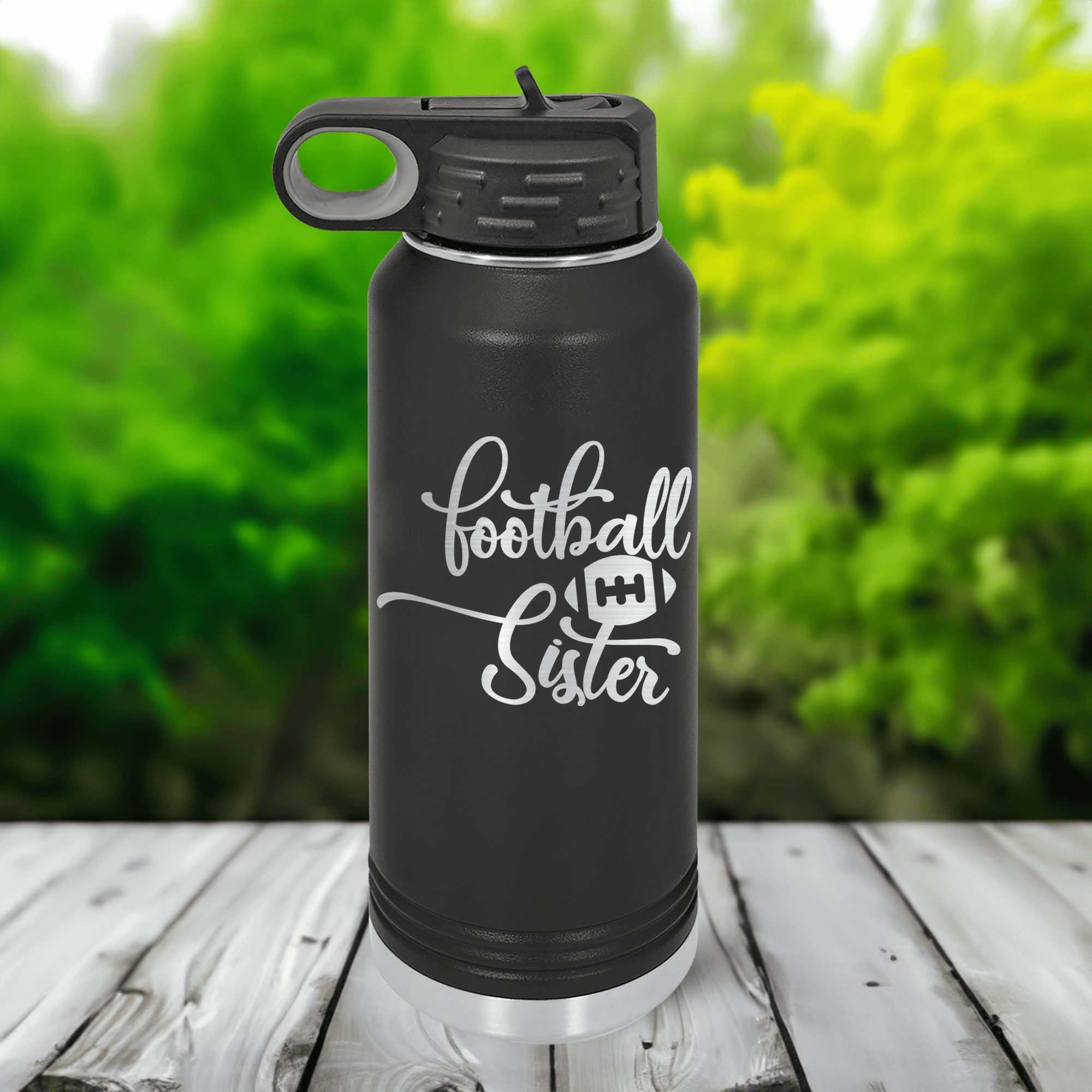 Funny Gridiron's Leading Lady 32 Oz Water Bottle 