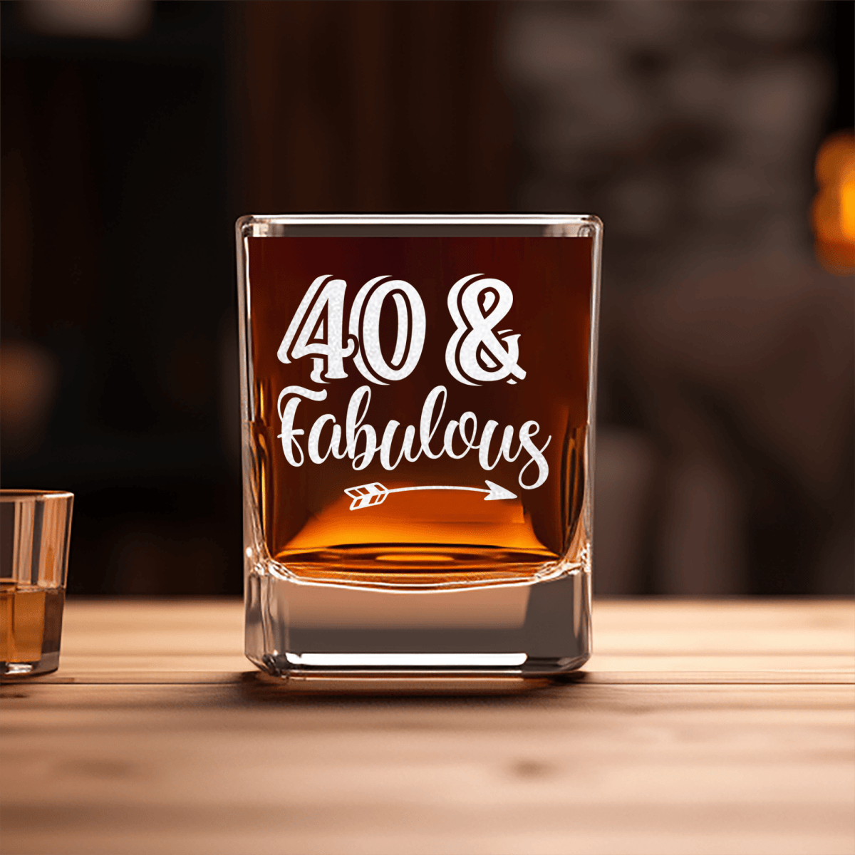 Fourty And Fabulous Square Shotglass