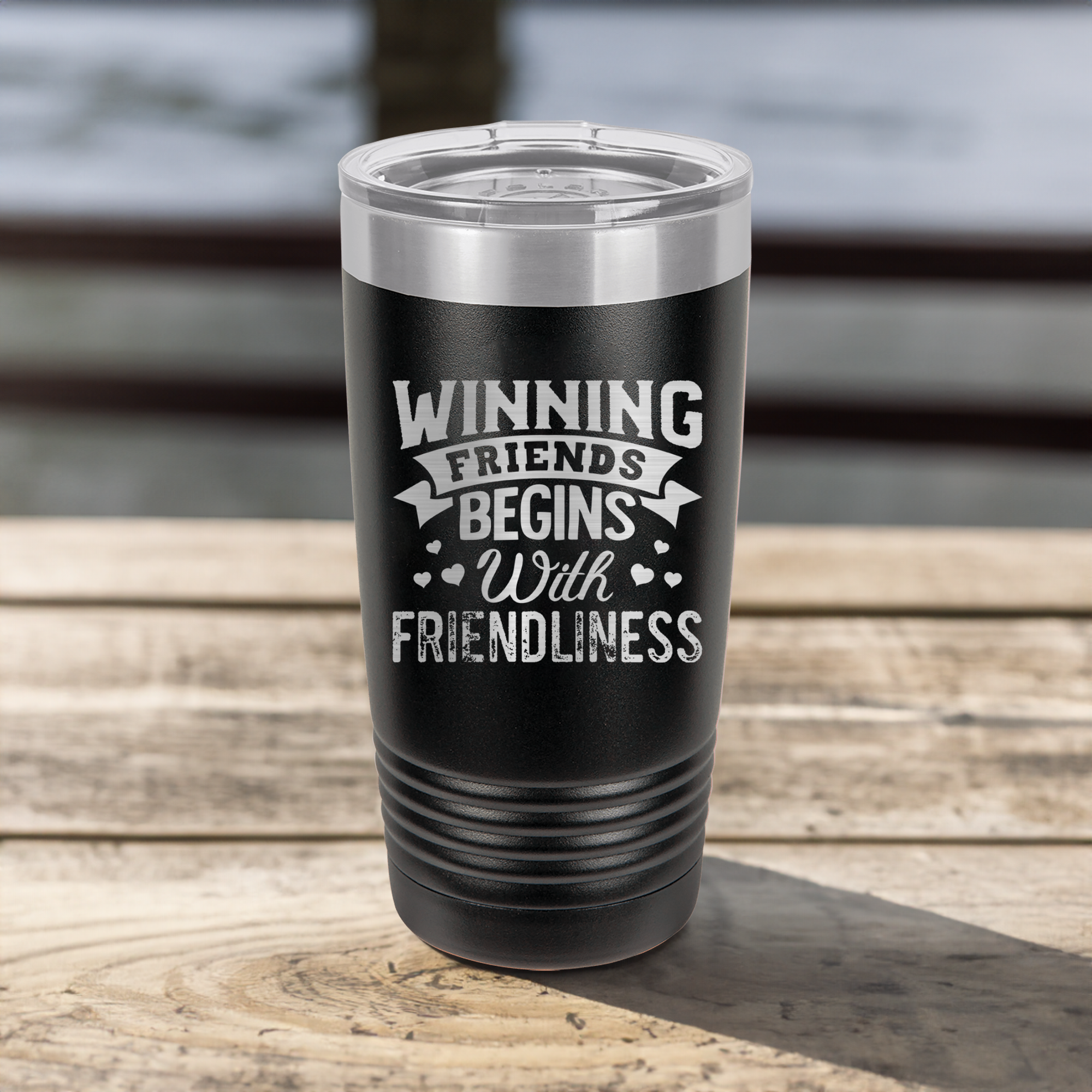 Funny Friends With Friendliness Ringed Tumbler