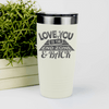 White football tumbler From Kickoff To Touchdown
