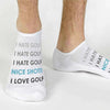 Love/Hate Golf No-Show Socks