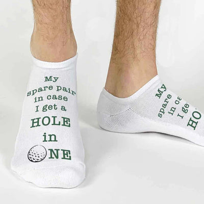 Hole in One Golf No Show Socks for Men