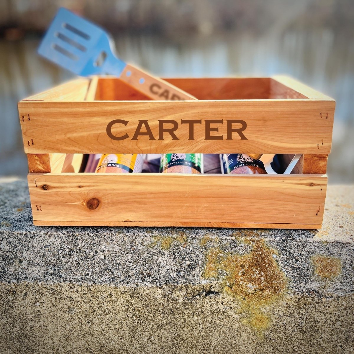 Unique Personalized Grill Master Custom Crate Customized Gifts for Men by Groovy Guy