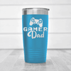 Light Blue fathers day tumbler Gamer Dad