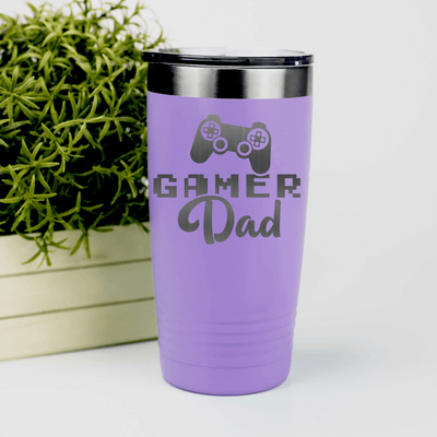 Light Purple fathers day tumbler Gamer Dad