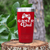 Red fathers day tumbler Gamer Dad