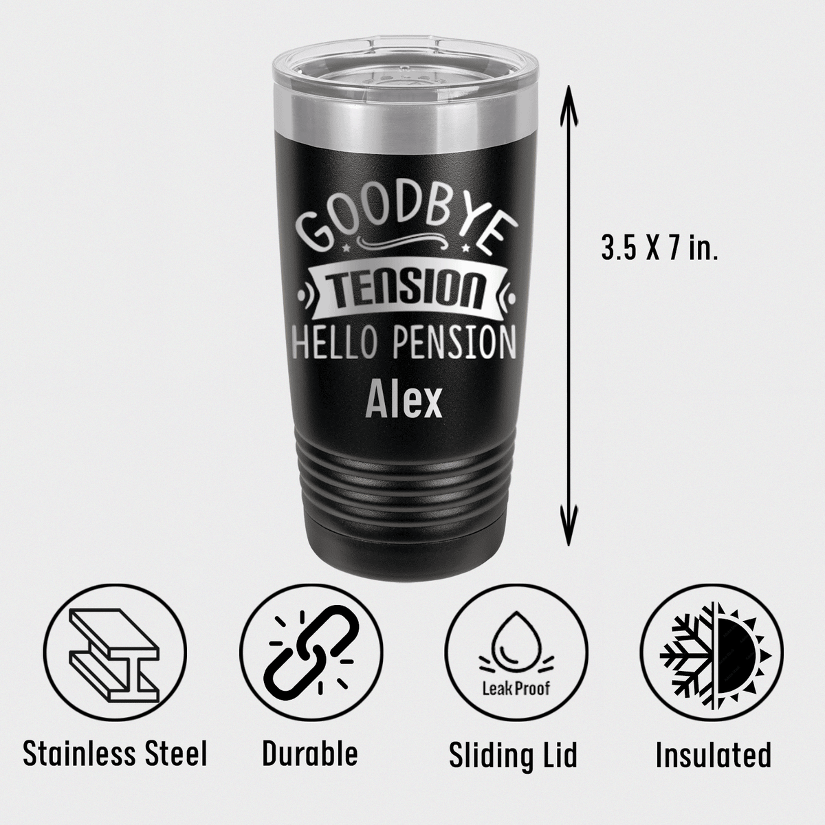 Unique Personalized Getting Paid To Relax Tumbler Customized Retirement Tumblers Gifts for Men by Groovy Guy