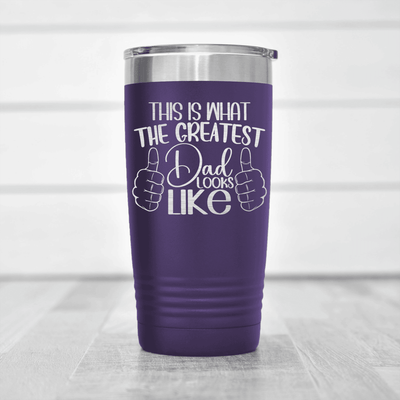 Purple fathers day tumbler Great Dads Look Like This