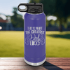 Purple Fathers Day Water Bottle With Great Dads Look Like This Design